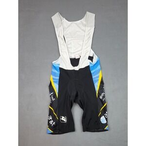 Giordana Men XL Cycling Bib Shorts Black Padded Made in Italy Road Bike Biking